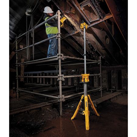 Dewalt Job Site Light, Cordless Tripod Light, 20V, LED, 3000 Lumens, 88 in Max Height, Bare Tool DCL079B