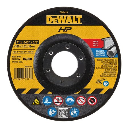 DEWALT High-Performance Cutting Wheels DW8420