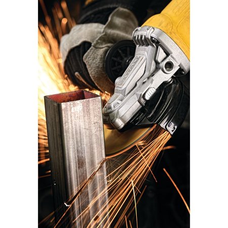 Dewalt 4 1 2 IN. 5 IN. FLATHEAD PADDLE SWITCH SMALL ANGLE GRINDER WITH NO LOCK ON DWE4120FN Zoro