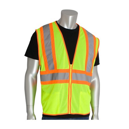 PIP Premium Mesh Vest With Two Tone Tape 302-MVLY-2X