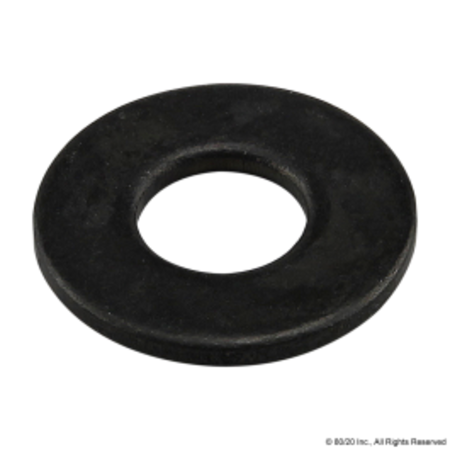 80/20 Flat Washer, Fits Bolt Size #10-32 , Steel Zinc Plated Finish 3055