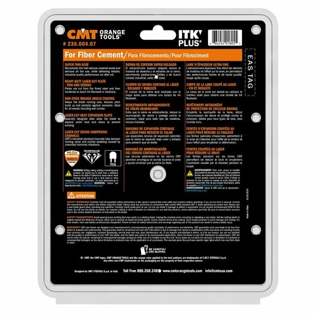 CMT 7-1/4" ITK-Plusmond Saw Blade 236.004.07