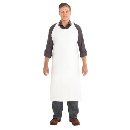 Ansell Disposable Apron, 44in x 33in, White, PK72 54-633