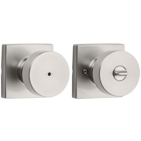 Kwikset Pismo Knob w/Square Rose Privacy Lock 730PSKSQT-15