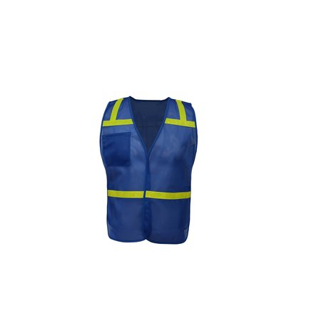 Gss Safety Non Ansi Enhanced Safety Vest, Blue 3123