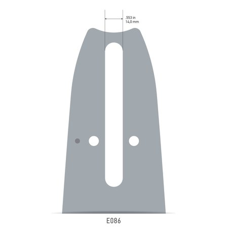 OREGON DuraCut Bar, .063"Gauge, E086 Bar Mnt, 42" 423ATLE086