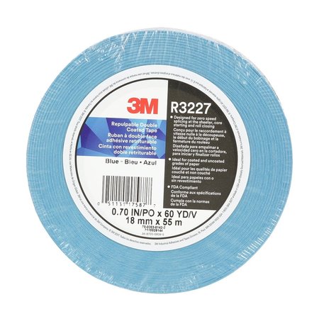 3M Tape, DblCoatd Repulpbl, 48mmx55, Wht, PK24 R3227