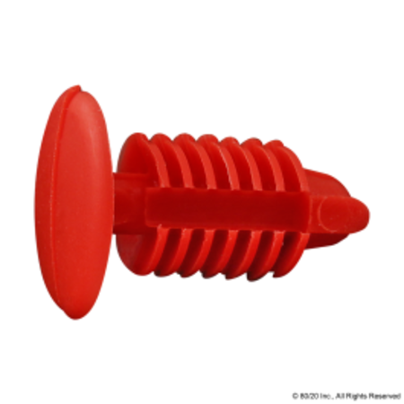 80/20 Push In Fastener Red, 10 S 3272RED