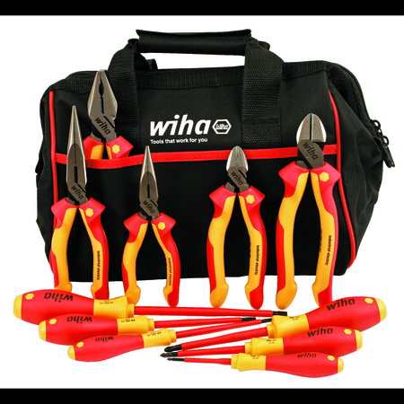 Wiha Insulated Industrial Cutters/Drivers Set 32977