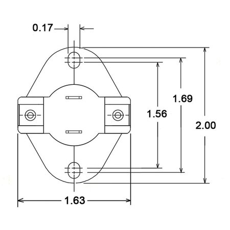 Rheem Spst N/C A/R Limit, 100Op 90Cl 47-22860-05