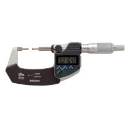 MITUTOYO Micrometer, 5mm, Spline, 0-25mm IP65 331-261-30