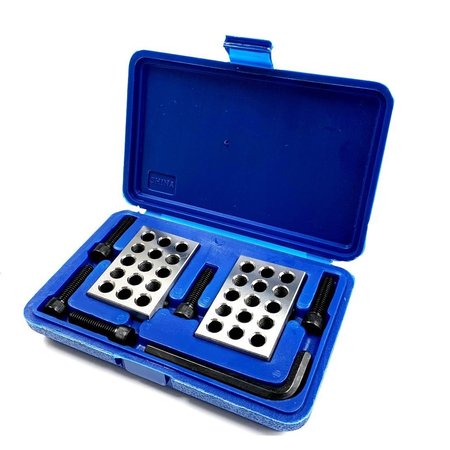 Hhip 8 Piece 1-2-3 Precision 23 Hole Block Set With Screws & Hex Key 3402-0055