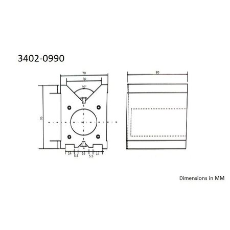 Hhip 3.75 X 2.75 X 3 Magnetic V-Block With Switch 3402-0990