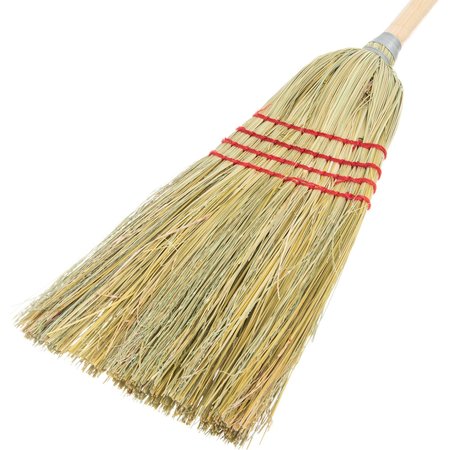 Carlisle Foodservice 12 in Sweep Face Broom Head and Handle, Tan 4135200