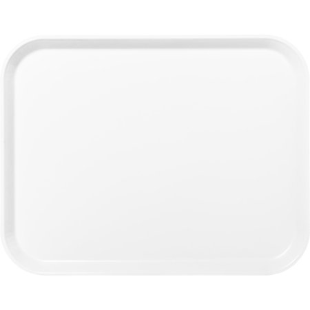 Carlisle Foodservice Fiberglass Tray, 18x14", Bone White, PK12 1814FG001