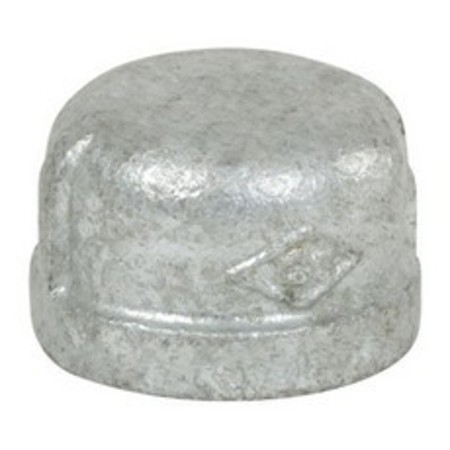 SMITH-COOPER Cap, Galvanized, 150lb, 2-1/2" 4316010318