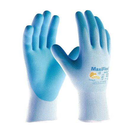 PIP Foam Nitrile Coated Gloves, Palm Coverage, Blue, L, 12PK 34-824/L