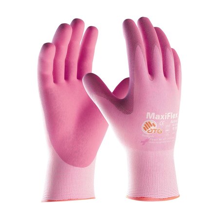 PIP Foam Nitrile Coated Gloves, Palm Coverage, Pink, M, 12PK 34-8264/M
