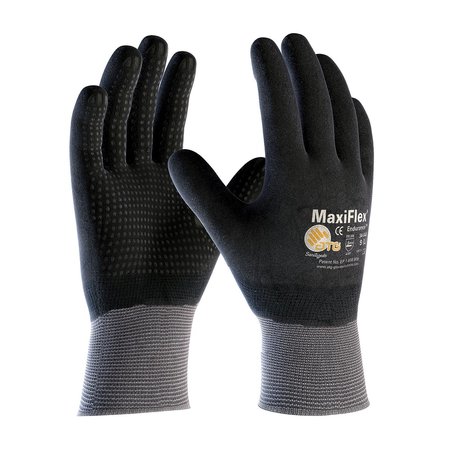 PIP Foam Nitrile Coated Gloves, Full Coverage, Black/Gray, 2XS, 12PK 34-846/XXS
