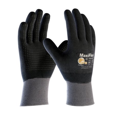 Pip Foam Nitrile Coated Gloves, Full Coverage, Black/Gray, 2XS, 12PK 34-846/XXS