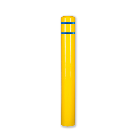 POST GUARD Post Sleeve, 7" Dia, 52" H, Yellow/Blue CL1386FBT