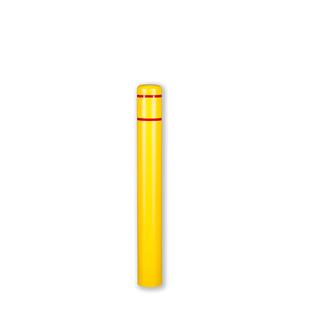 POST GUARD Post Sleeve, 7" Dia, 52" H, Yellow/Red CL1386F ASSY