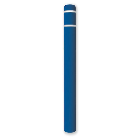 POST GUARD Post Sleeve, 7" Dia, 72" H, Blue/White CL1386R