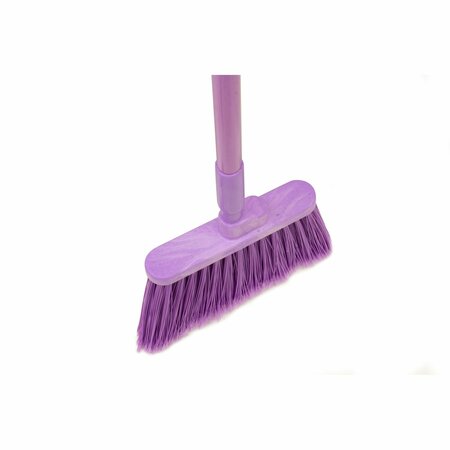 SPARTA Angle Broom, 56", Flagged, Purple 41082EC68