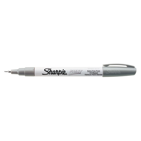 Sharpie Perm Marker, Extra Fine Point, Silver Ink 35533