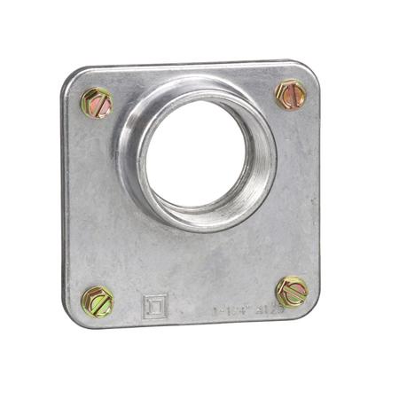 SQUARE D Meter pak accessory, hub, 1.25in wire size, Series A, rainproof, 3.31in A125