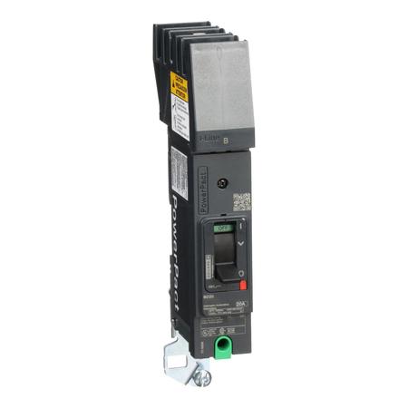 SCHNEIDER ELECTRIC Molded Case Circuit Breaker, BDA Series 20A, 1 Pole, 347/600V AC, B Curve BDA160203
