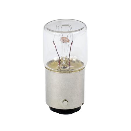 SCHNEIDER ELECTRIC Incandescent bulb, Harmony XB4, BA15d, clear, steady light, 6W, 24V AC/DC DL1BA030