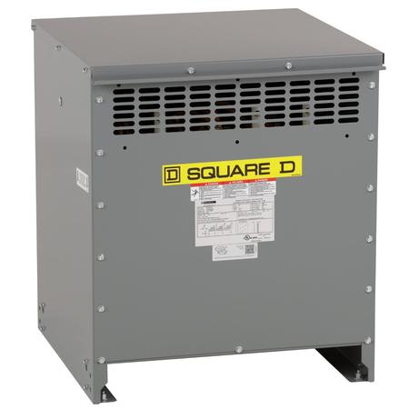 SQUARE D Three Phase Transformer, 45 kVA, 150 °C; 220 °C insulated, 208Y/120V AC, 480V delta EXN45T3H
