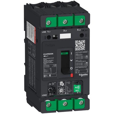 SCHNEIDER ELECTRIC Motor Circuit Breaker, GV4PB Series 50A, 3 Pole, 690V AC GV4PB50N