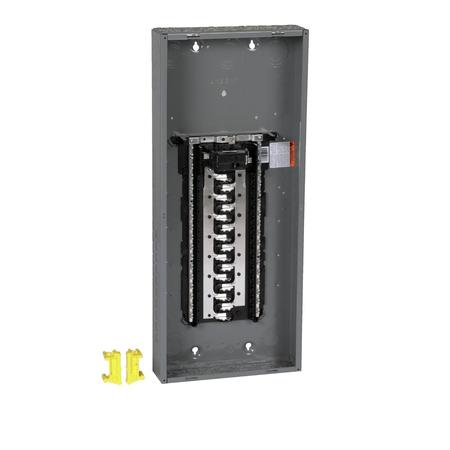 SQUARE D Load Center, HOM, 30 Spaces, 125A, 120/240V, PoN Convertible Main Breaker, 1 Phase HOM3060M125PC