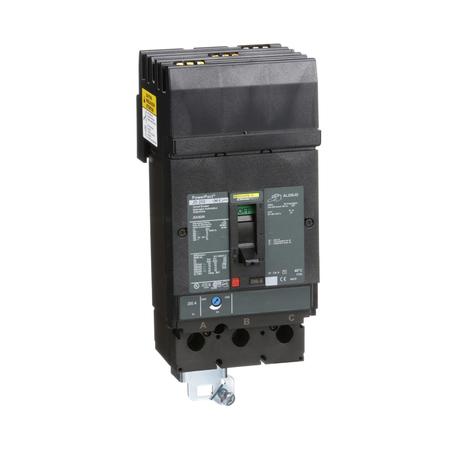 SQUARE D Molded Case Circuit Breaker, JDA Series 200A, 3 Pole, 600V AC JDA36200