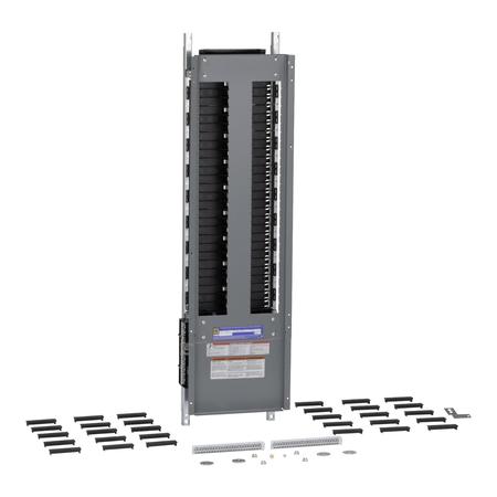 SQUARE D Panelboard interior, NF, main lugs, 250A, Cu bus, Al neutral assembly, 54 pole spaces, 3 phase, 4 wire, 600Y/347VAC max NF454L2C