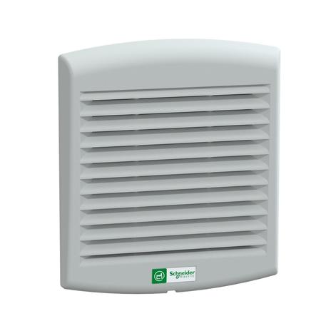 SCHNEIDER ELECTRIC ClimaSys forced vent. IP54, 80m3/h, 24V DC, with outlet grille and filter G2 NSYCVF85M24DPF