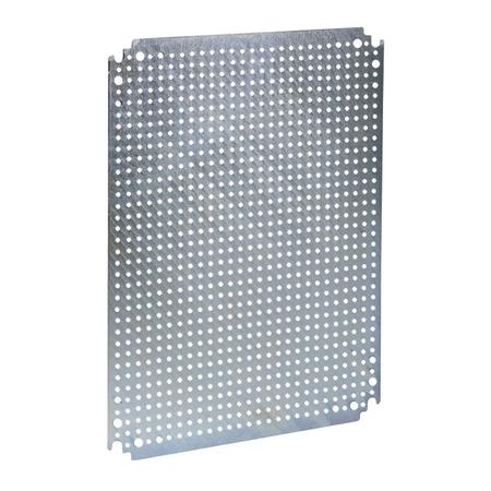 SCHNEIDER ELECTRIC Microperforated mounting plate H500xW500 w/holes diam 3, 6mm on 12, 5mm pitch NSYMF55