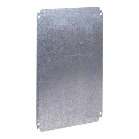 SCHNEIDER ELECTRIC Plain mounting plate H300xW300mm made of galvanised sheet steel NSYMM33
