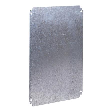 SCHNEIDER ELECTRIC Plain mounting plate H500xW400mm made of galvanised sheet steel NSYMM54