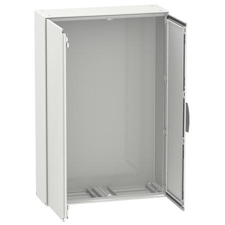 SCHNEIDER ELECTRIC Galvanized Steel Spacial Enclosure, 2000 mm H, 1000 mm W NSYSM2010502DP