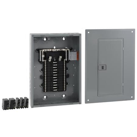 SQUARE D Load Center, QO, 24 Spaces, 125A, PoN Convertible Main Lug, 1 Phase QO124L125PGCVP