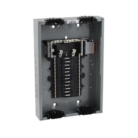 SQUARE D Load Center, QO, 24 Spaces, 125A, 120/240V, PoN Convertible Main Lug, 1 Phase QO124L125PQG