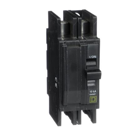 SQUARE D Miniature Circuit Breaker, QOU Series 40A, 2 Pole, 120/240V AC QOUR240