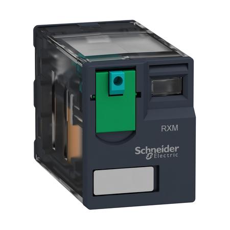 SCHNEIDER ELECTRIC Miniature plug-in relay, 12 A, 2 CO, 48, 48V DC Coil Volts, 2 C/O RXM2AB1ED