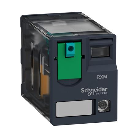 SCHNEIDER ELECTRIC Miniature plug-in relay, 10 A, 3 CO, LED, 12V DC Coil Volts, 3 C/O RXM3AB2JD