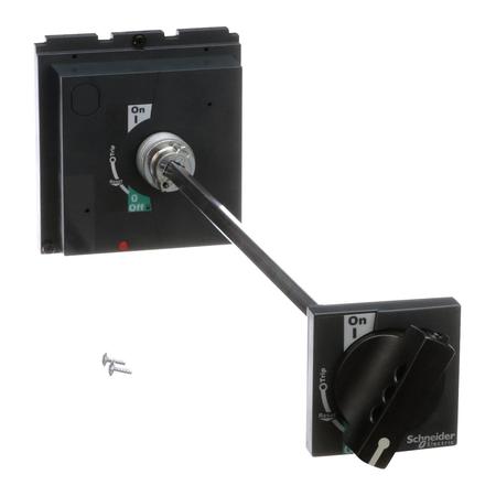 SCHNEIDER ELECTRIC Circuit breaker accessory, PowerPacT L, handle, rotary, door mounted, black S32598