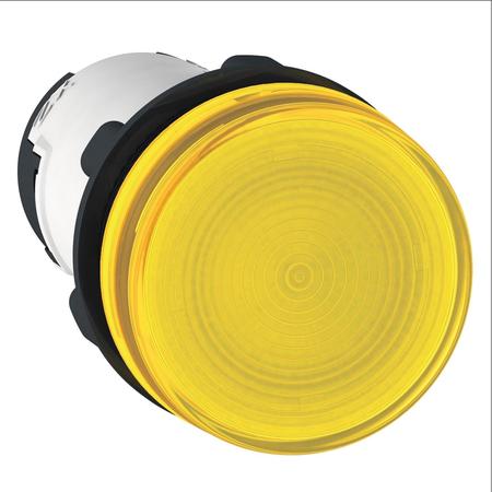 SCHNEIDER ELECTRIC Pilot light, Harmony XB7, round yellow, 22mm, bulb BA9s, screw clamp terminals, 230V XB7EV75P