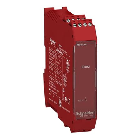 SCHNEIDER ELECTRIC Expansion module, Modicon MCM, 2 safety relay outputs, screw XPSMCMER0002